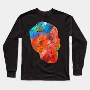 Skull Made of Color Long Sleeve T-Shirt